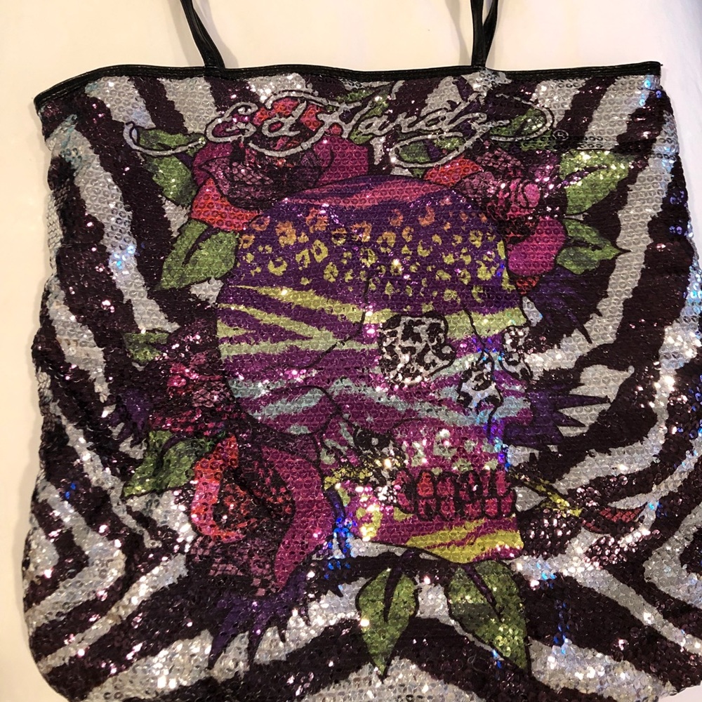 Glam Ed Hardy Tote NWOT